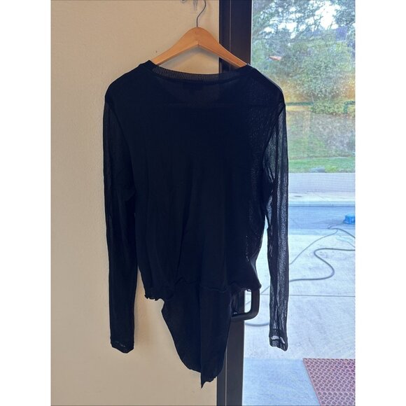 petit pois by viviana g Black Mesh Top Large - Picture 3 of 3